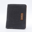 Men Canvas Slim Billfold Wallet Clutch Handbag Credit Card Purse Holder
