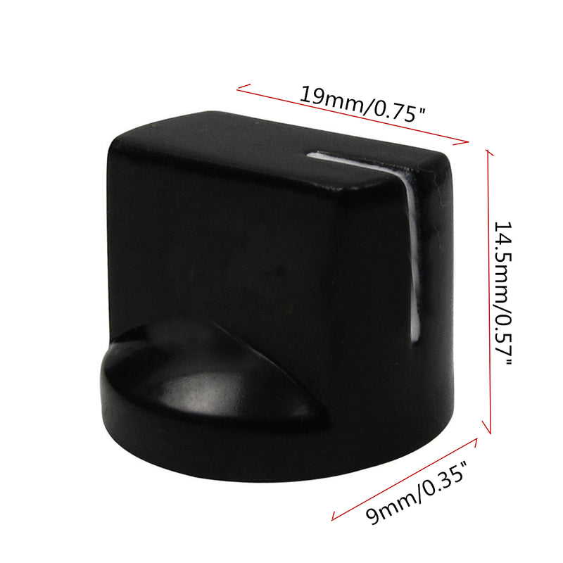 24pcs Plastic AMP Knobs Guitar Effect Pedal Knobs Flat Pointer Knobs