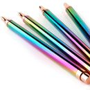 Retractable Ballpoint Pens, Luxury Rainbow Click Metal Pen Black Ink Pens 1