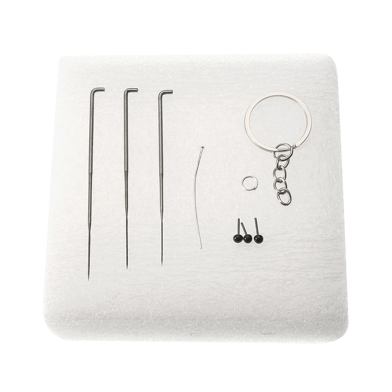 Creative 12 Chinese Zodiac Wool Felt Animals Keychain Wool Felting Needle Kits DIY Tools Craft Learner Design