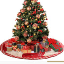 Christmas Tree Skirts Santa Claus Pattern Creative Cloth Tree Skirt Apron M U1R3
