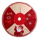 Christmas Tree Skirts Santa Claus Pattern Creative Cloth Tree Skirt Apron M U1R3