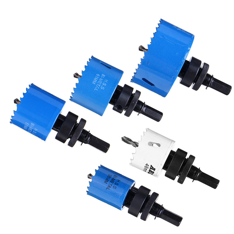 38-114mm Bi Metal Hole Saw General Purpose Cutter Drill Bits Tool Plumbers Kit