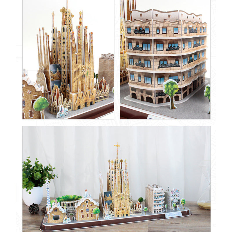 3D Puzzles Models Taj Mahal Colosseum Architecture Model Kits Adult Kid Toys Gift