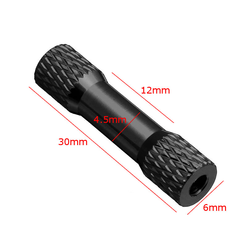 Suleve M3AR5 10Pcs M3 30mm Knurled Standoff Aluminum Alloy Multicolor