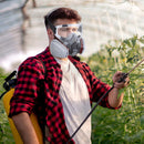 Nasum Respirator Mask with Protective Goggles for Paint Spray Dust Chemicals Protection Odour Control for Spray Restoration Paint and Grinding Work