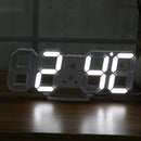 Large Modern Digital Led Skeleton Wall Clock Timer 24/12 Hour Display 3D Gife