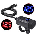 Quick Charge QC 3.0 2 USB Charger Socket Power Outlet For Car Motorcycle