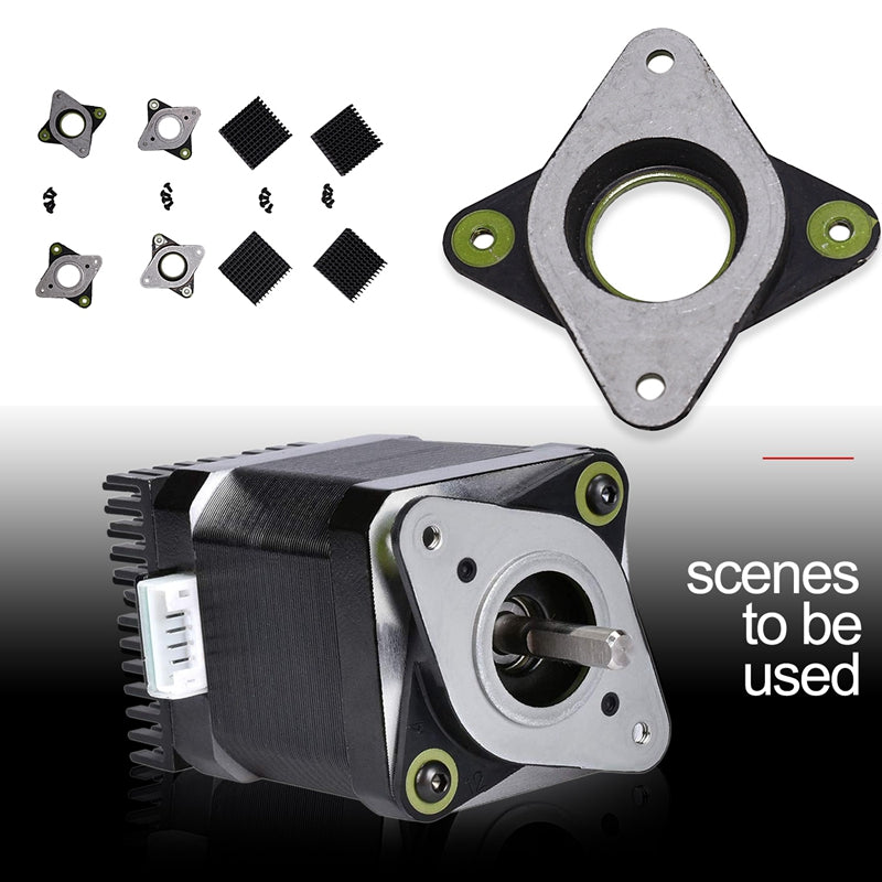 1 Set Stepper Damper and Heat Sink Nema 17 Stepper Damper Stepper Motor Vib K7V3