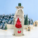 4 Pcs Christmas Wine Bottle Covers Santa Snowman Sweater Holiday Champagne  K6N9