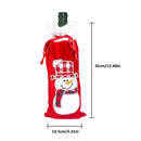 4 Pcs Christmas Wine Bottle Cover Santa Snowman Sweater Holiday Champagne B G5X2
