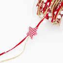 Christmas Handmade Pentagonal Star Bead Chain Ribbon Gift Packaging Handmad O6Y8
