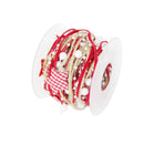 Christmas Handmade Pentagonal Star Bead Chain Ribbon Gift Packaging Handmad O6Y8