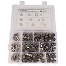255Pcs Stainless Steel M6 M8 M10 Locking Full Nuts Washers Kit with Box