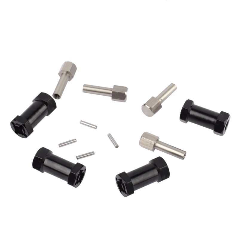 4Pcs Aluminum RC Car 12Mm Hex Wheel Hub Drive Adaptor Extension Combiner Co L9N9