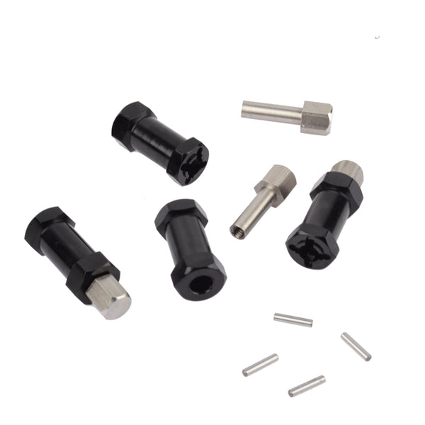 4Pcs Aluminum RC Car 12Mm Hex Wheel Hub Drive Adaptor Extension Combiner Co L9N9