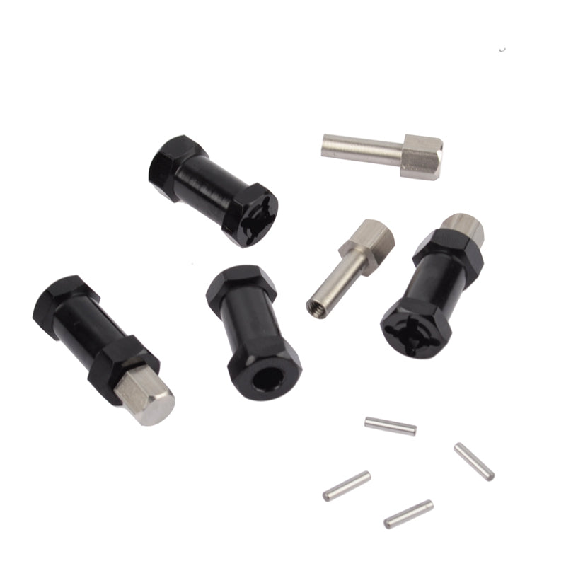 4Pcs Aluminum RC Car 12Mm Hex Wheel Hub Drive Adaptor Extension Combiner Co L9N9