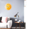 Loskii CC093 Creative Orange Wall Clock Mute Wall Clock Quartz Wall Clock For Home Office Decorations