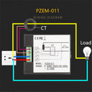 AC Single Phase Digital Panel Voltmeter Ammeter 220V 100A Voltage Current E
