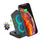 Desktop Type-C Double Coils 10W Wireless Charger with Cooling Fan for Qi-enabled Smart Phone for iPhone 11 for Samsung Galaxy Note 10