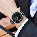 CHEERSME 256 Ultra Thin Dial Design Men Wrist Watch Leather Strap Business Style Quartz Watch