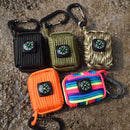 ZANLURE 10 In 1 Multifunctional Outdooors Fishing Paracord 550 Survival Kit Emergency Kit Fish Bag