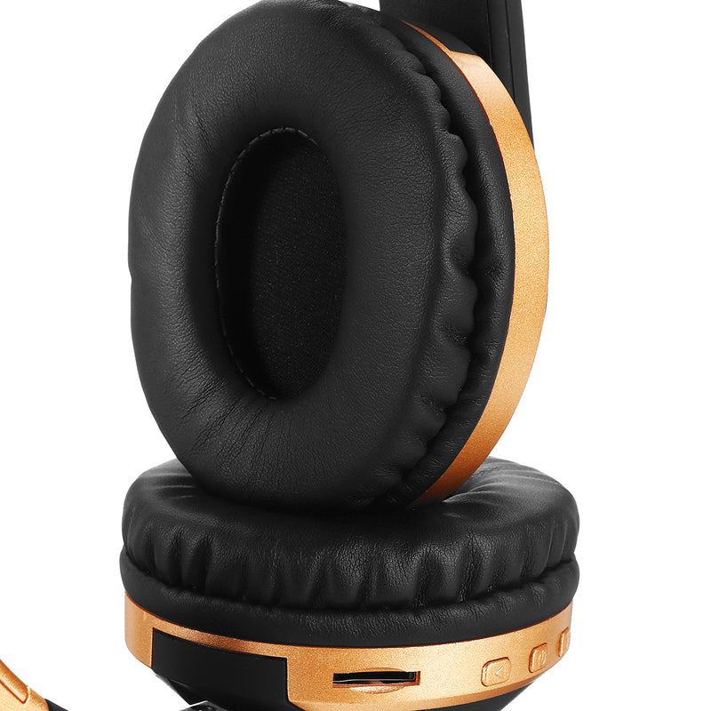 [bluetooth 5.0] Foldable Portable Wireless Headphone FM Radio TF Card Steteo Headset with Mic
