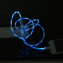 Bakeey 3A Flowing Light Micro USB Smart Power-off Fast Charging Data Cable 1M For Smart Phone Tablet