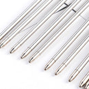 50 Pieces 3.2 Inch Black and Blue Ink Ballpoint Pen Replacement Refills Smo T3L7