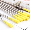 50 Pieces 3.2 Inch Black and Blue Ink Ballpoint Pen Replacement Refills Smo T3L7