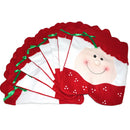 2Pcs/Set Xmas Mr and Mrs Santa Claus Kitchen Dining Dinner Table Chair Back