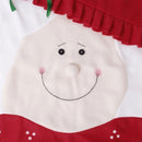 2Pcs/Set Xmas Mr and Mrs Santa Claus Kitchen Dining Dinner Table Chair Back