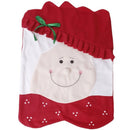 2Pcs/Set Xmas Mr and Mrs Santa Claus Kitchen Dining Dinner Table Chair Back