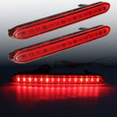 1Pair LED Auto Rear Brake Parking Warning Lamp Runing Tail Bumper Reflector
