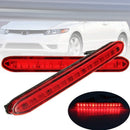 1Pair LED Auto Rear Brake Parking Warning Lamp Runing Tail Bumper Reflector