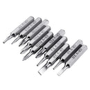 Drillpro 10pcs 4mm CR-V Screwdriver Bit Set Phillips Slotted Torx Batch Head Bit Mobile Phone Repair Tool