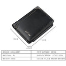 Baellerry Short Men Wallets 11 Card Holders Zipper Men Leather Purse Solid  T8P6