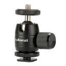 Ulanzi U-30S CNC Metal 1/4 Screw Thread Tripod Rotating 360 Degree Mini Ball Head Ballhead with Cold