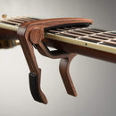 Guitar Capo REAL WOOD PICKS INCLUDED (2) Set for Acoustic Guitar, Electric