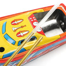 Classic Vintage Clockwork Wind Up Candle Ship Reminiscence Children Kids Tin Toys