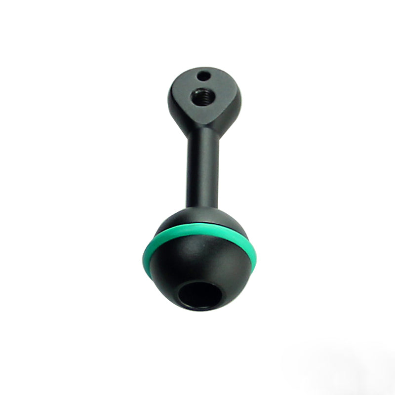 HOOZHU S19 24.5 Aluminum Clip 3" Single Ball Head Connecting Flashlight Arm Bracket Support for Div