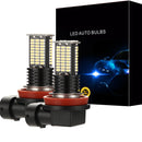 2Pcs H11 LED Fog Light Bulbs DRL 3200 Lumens Super Bright 84-SMD 12V 24V H8