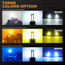 2Pcs H11 LED Fog Light Bulbs DRL 3200 Lumens Super Bright 84-SMD 12V 24V H8