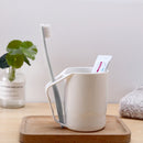 Household Plastic Plain Toothbrush Cup with Handle Mouthwash Cup Toothbrush Cup for Couples