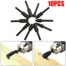 10pcs Rotary Burr Set 6mm Shank Wood Carving Polish Grinding Rasp Drill Bit Tool