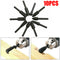 10pcs Rotary Burr Set 6mm Shank Wood Carving Polish Grinding Rasp Drill Bit Tool