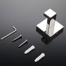 Stainless Steel Double Towel Hooks Modern 2-Piece Square Towel Hook Set Rob