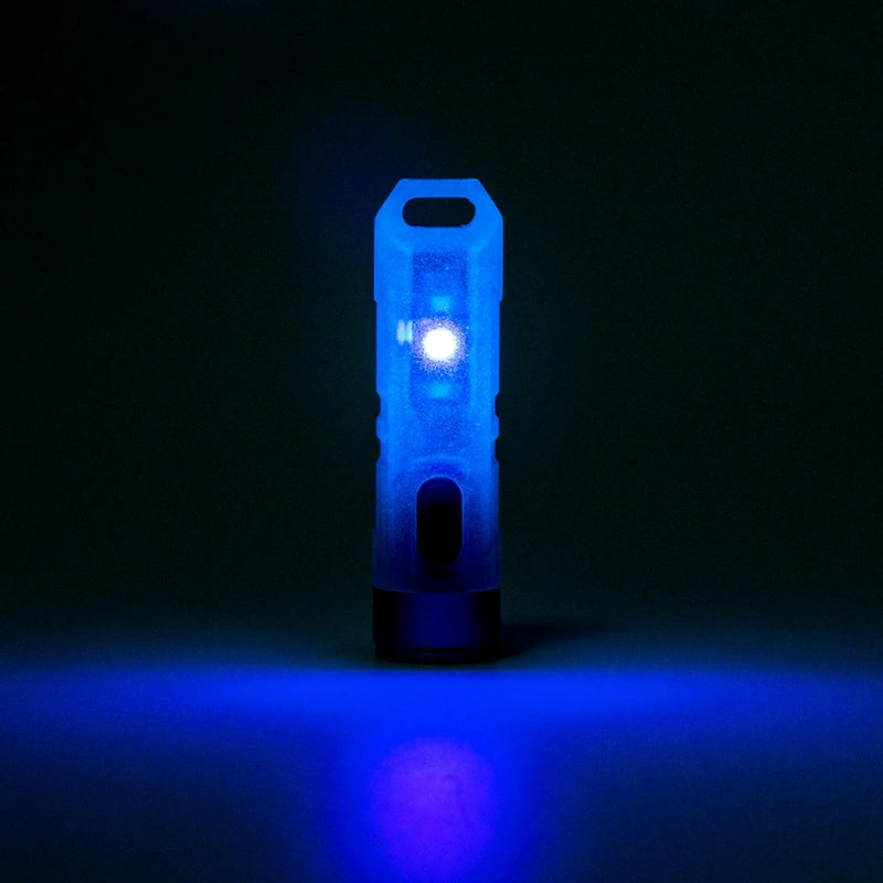 Rovyvon Aurora A7 550lm USB Rechargeable White+UV EDC Flashlight Min LED Keychain Light