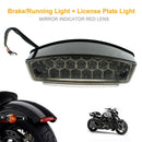 21 LED Motorcycle Smoked Tail Rear Light Fender Brake Light Turn Signal Lig