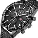 MINI FOCUS MF0029G Multifunction Male Wrist Watch Working Sub-dials Quartz Movement Watch